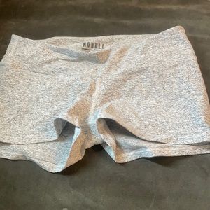 White grey heather booty shorts NoBull project L